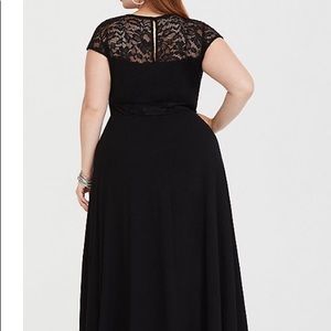 Torrid Black jersey illusion maxi dress